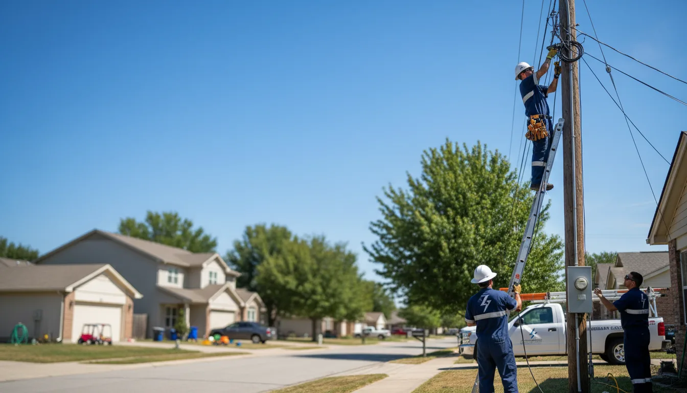 Residential electrician providing installation services in Hope Valley, RI
